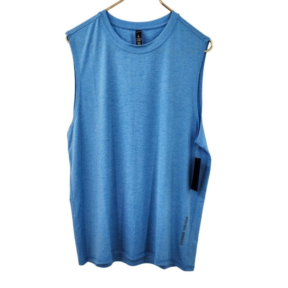 New NWT Spiritual Gangster Aries Active Top Blue‎ Womens Sleeveless Large